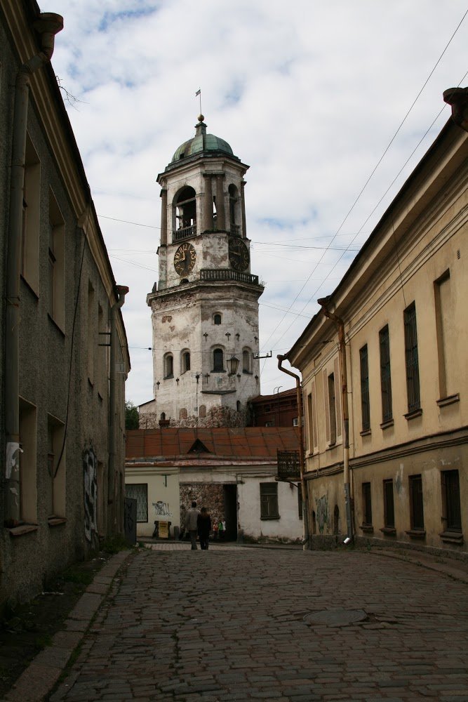 Выборг часовая башня фото