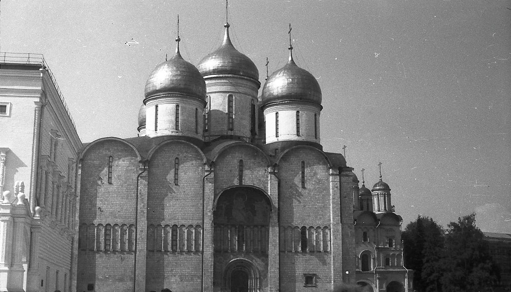 Фото Успенского собора Московского Кремля XX век